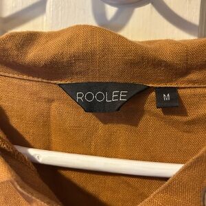 ROOLEE Linen Top in Warm Tan